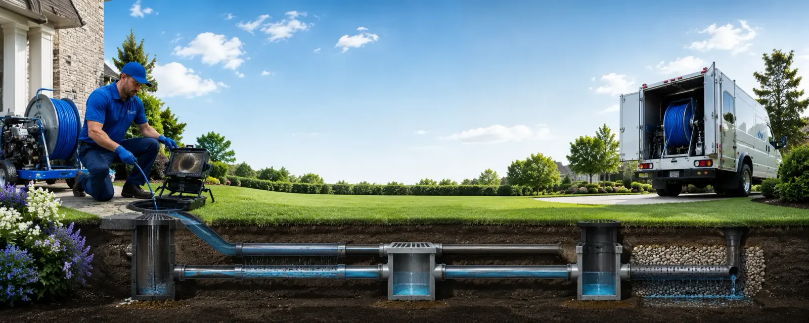 Outdoor drain cleaning information for Leggett, CA